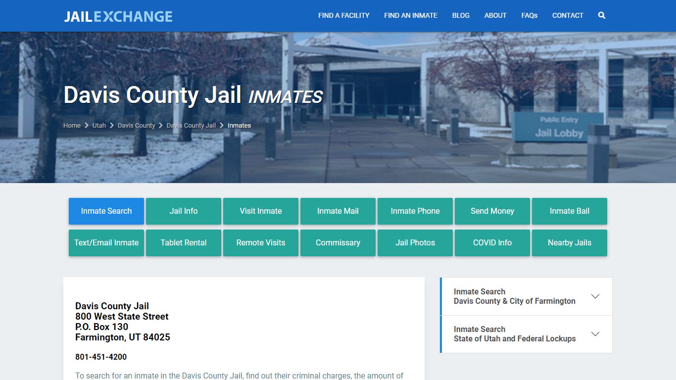 Davis County Inmate Search | Arrests & Mugshots | UT - JAIL EXCHANGE